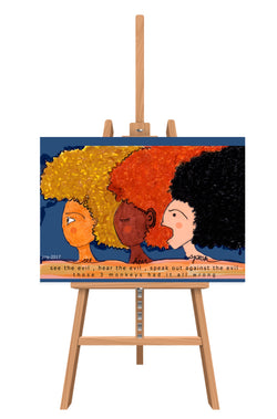 See Hear Speak- Canvas Print