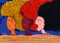 See Hear Speak - Art Print