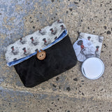 LFO- BnW Mermaid Pocket Mirror & Pouch