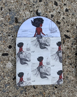 LFO- BnW Mermaid Pocket Mirror & Pouch